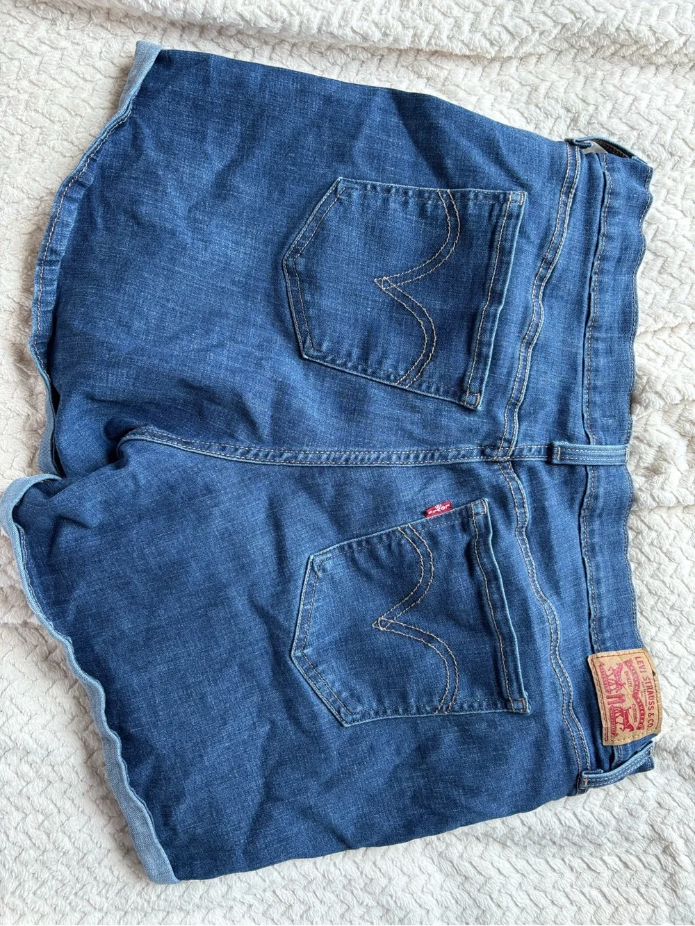 Levi's Distressed Blue Denim Women’s Shorts